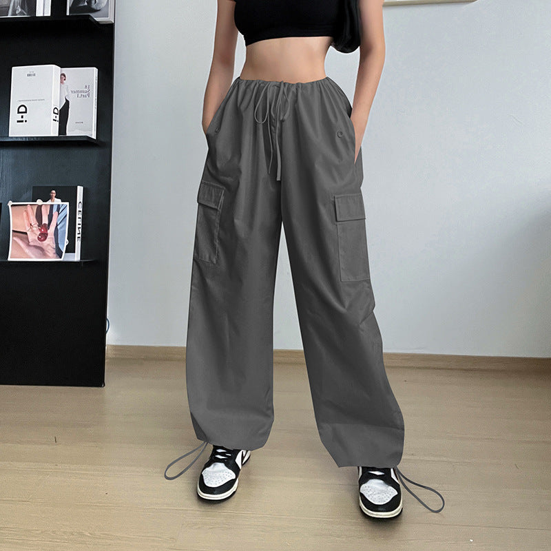 Casual Chic Wide Leg Straight Cargo Pants