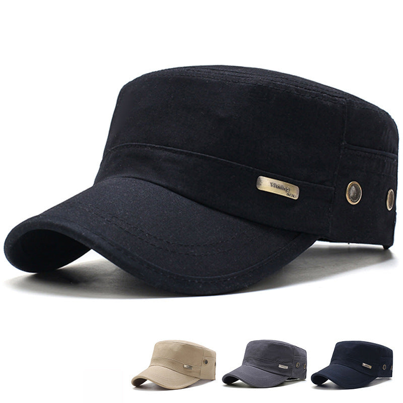 Casual Flat Top Cap Outdoor Breathable Hat