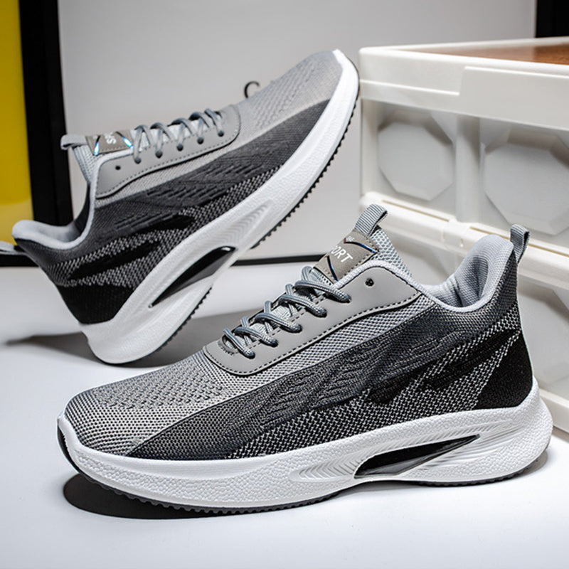 Color-Blocked Mesh Sneakers