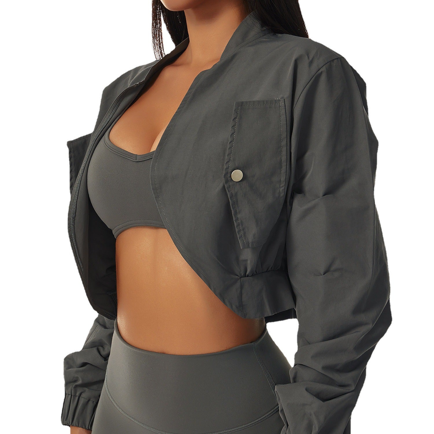 Sporty Elegance Quick Dry Long Sleeve Jacket