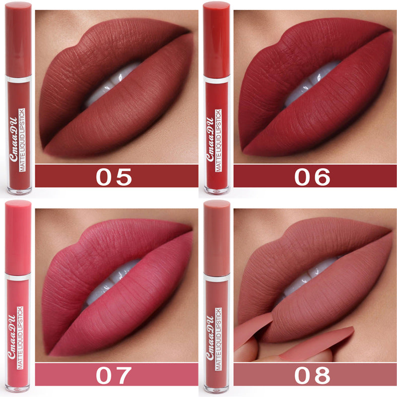 Matte Long-Lasting Waterproof Lipstick with Non-Stick Formula