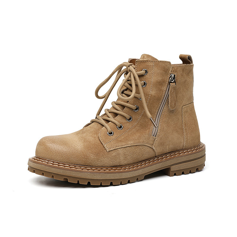 Side Zipper Ankle Boots