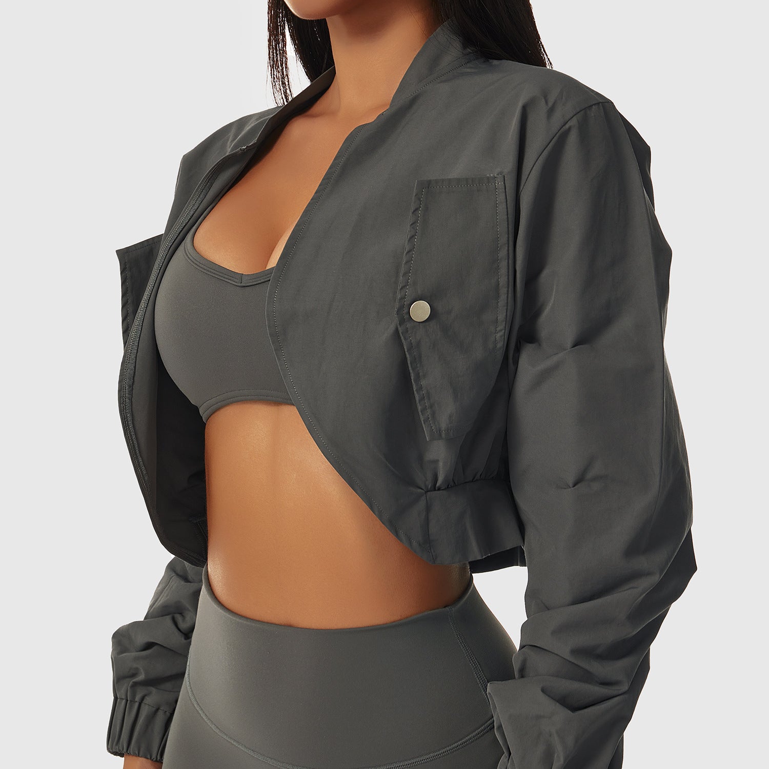 Sporty Elegance Quick Dry Long Sleeve Jacket