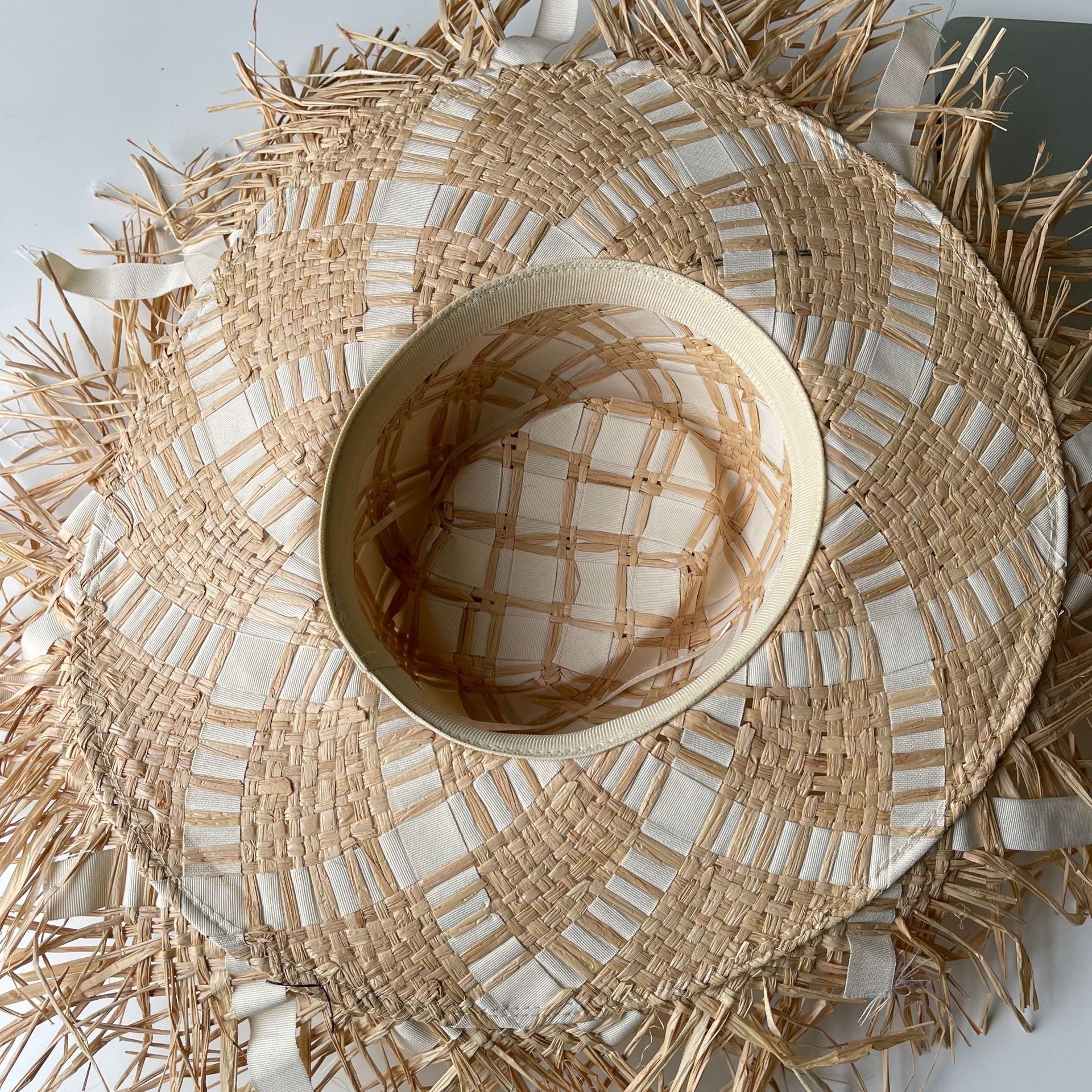 Light Weight Large Brim Straw Beach Summer Hat