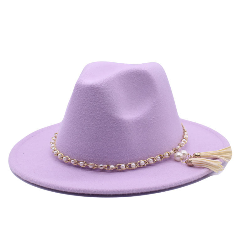 Classic Fedora Top Wool Hat