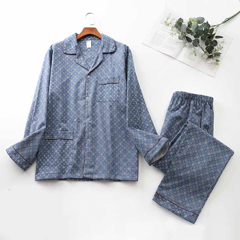Brushed Cloth Lapel Pajama Set