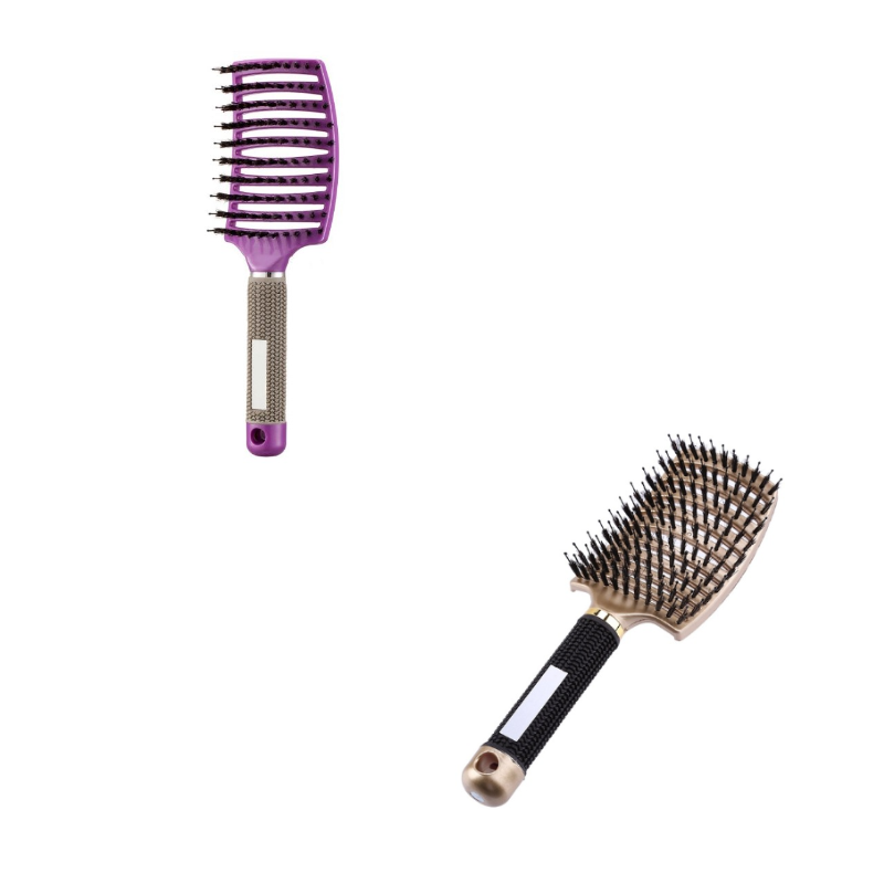Detangle Bristle and Nylon Comb Anti-Knot Hair Brush
