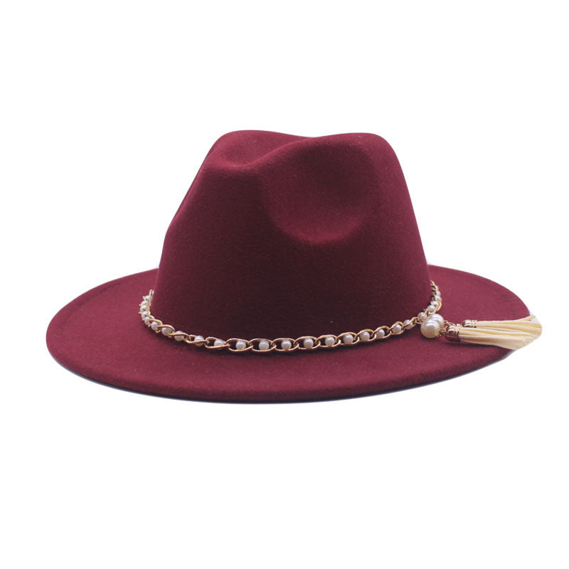 Classic Fedora Top Wool Hat