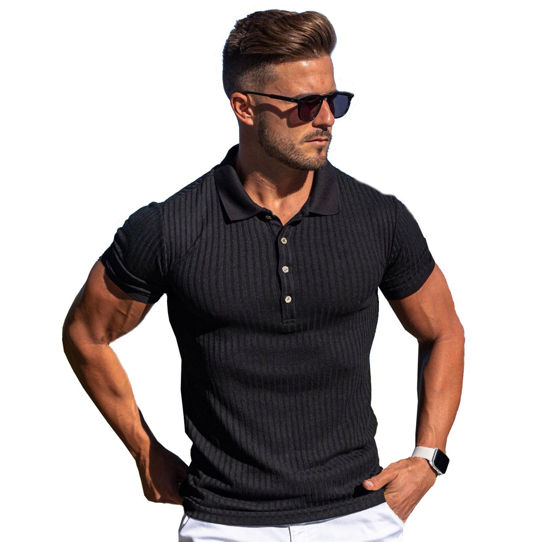 Slim Fit Mercerized Cotton Polo Shirt