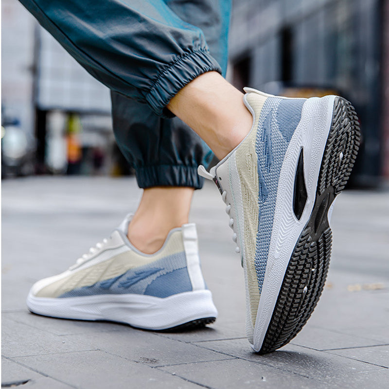 Color-Blocked Mesh Sneakers