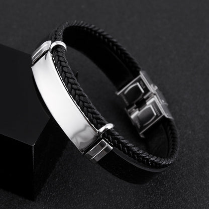 Twist Braided Double Leather Bracelet