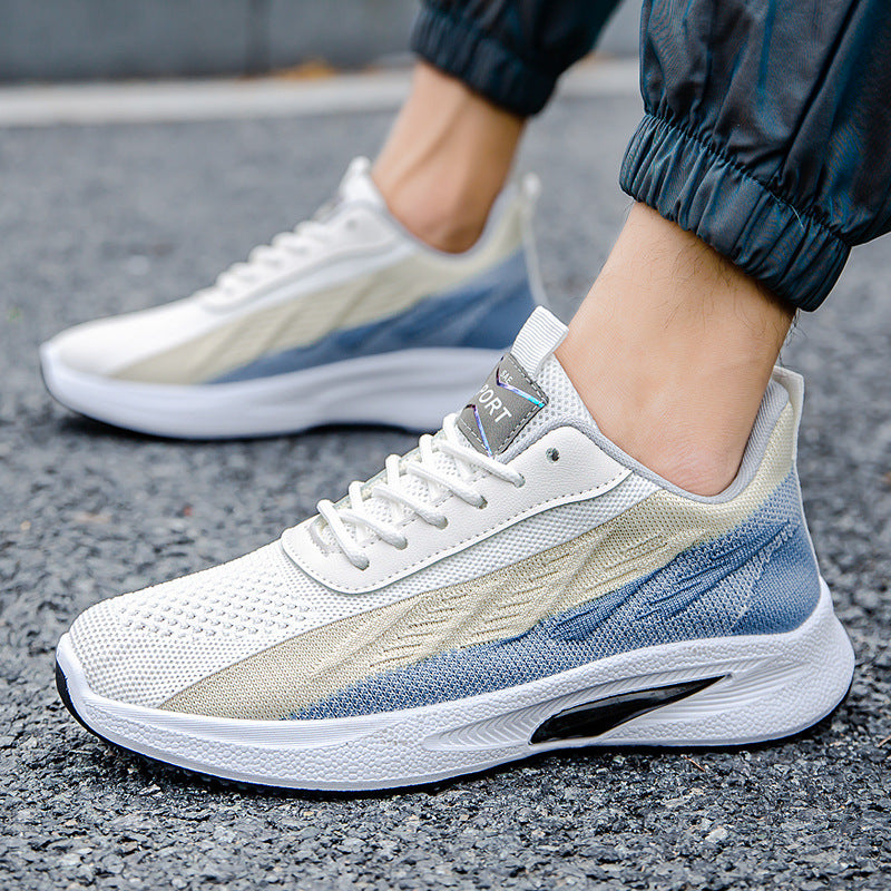Color-Blocked Mesh Sneakers