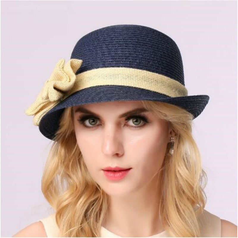 Summer Sun Hat With Ribbon Bow Decoration