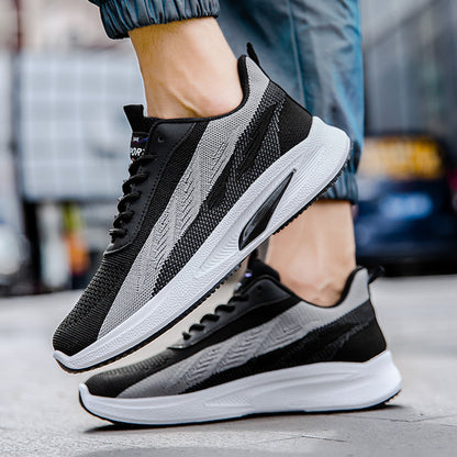 Color-Blocked Mesh Sneakers