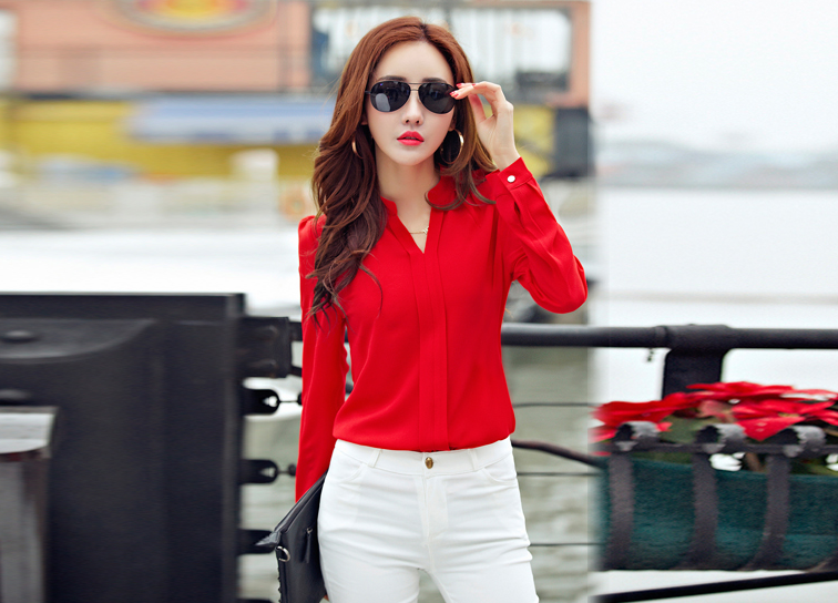 Versatile Chic Slim Fit Chiffon Shirt