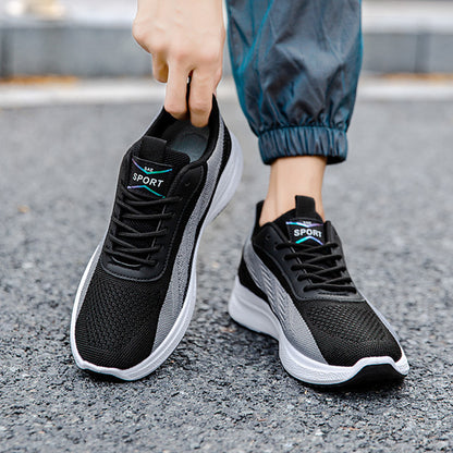 Color-Blocked Mesh Sneakers